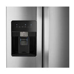 Refrigerador Whirlpool de 24.6 p3 dos puertas verticales con dispensador de hielo | Acero inoxidable resistente a huellas digitales
