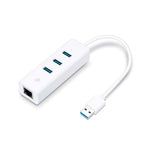 3 port usb hub and gigabit ethernet