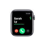Apple Watch Series 5 GPS 44mm Space Gray Aluminum Case with Black Sport Band S M M L