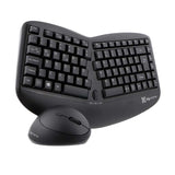 Combo Teclado Ergonómico Compacto y Mouse Klip Xtreme | Inalámbricos | Español | Rueda de desplazamiento incorporada