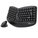 Combo Teclado Ergonómico Compacto y Mouse Klip Xtreme | Inalámbricos | Español | Rueda de desplazamiento incorporada