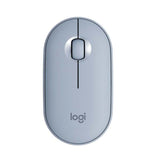 Logitech Pebble M350 Mouse Inalambrico con Bluetooth o USB, Silencioso, Delgado con Click Silencioso para Laptop, Notebook, PC y Mac - Azul