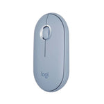 Logitech Pebble M350 Mouse Inalambrico con Bluetooth o USB, Silencioso, Delgado con Click Silencioso para Laptop, Notebook, PC y Mac - Azul