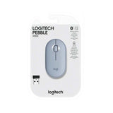 Logitech Pebble M350 Mouse Inalambrico con Bluetooth o USB, Silencioso, Delgado con Click Silencioso para Laptop, Notebook, PC y Mac - Azul