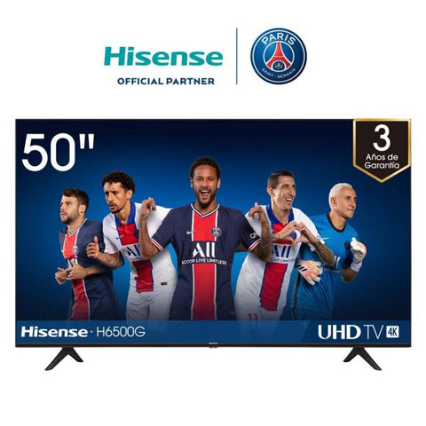Hisense TV | H6500G | 50" | Smart TV | UHD 4K | Android TV | Bluetooth | ATSC | Negro | 3 años de Garantía