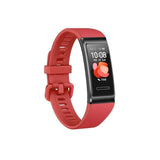 Huawei Band 4 Pro (TER-B19S) Cinnabar Red Sport Band | 45 mm | Sensor de Accelerometro | Giroscopio | Ritmo cardiaco | Pantalla AMOLED de 0.95" | NFC | 11 Modos de actividades | GPS | Oximetro