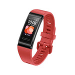 Huawei Band 4 Pro (TER-B19S) Cinnabar Red Sport Band | 45 mm | Sensor de Accelerometro | Giroscopio | Ritmo cardiaco | Pantalla AMOLED de 0.95" | NFC | 11 Modos de actividades | GPS | Oximetro