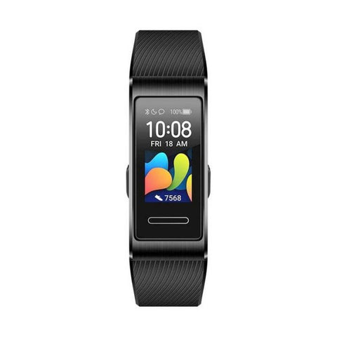 Huawei Band 4 Pro (TER-B19S) Graphite Black Sport Band | 45 mm | Sensor de Accelerometro | Giroscopio | Ritmo cardiaco | Pantalla AMOLED de 0.95" | NFC | 11 Modos de actividades | GPS | Oximetro