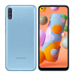 Samsung Galaxy A11 | Android 10 | Octa Core | Pantalla 6.4" | 32GB | 2GB RAM | Huella digital | Batería 4,000 mAh | Azul
