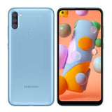 Samsung Galaxy A11 | Android 10 | Octa Core | Pantalla 6.4" | 32GB | 2GB RAM | Huella digital | Batería 4,000 mAh | Azul