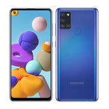 Samsung Galaxy A21s | Android 10 | Octa Core | 4Gb Ram | 64GB | Cuadrúple cámara | Batería 5,000 mAh | Azul