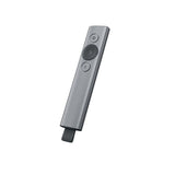 Logitech Spotlight Presentador Inalámbrico, 2.4 GHz y Bluetooth, Receptor USB, Puntero Láser Digital, Distancia de 30 Metros, Cronometro, PC/Mac/Android/iOS, Gris