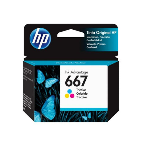 Cartucho de tinta HP 667 tricolor Original (3YM78AL)