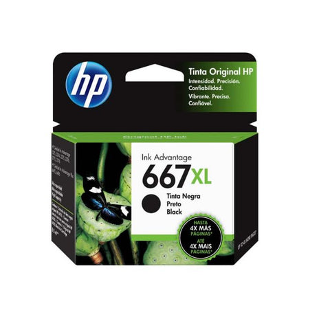 Cartucho de tinta HP 667XL negra Original (3YM81AL)