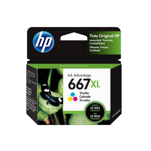 Cartucho de tinta HP 667XL tricolor Original (3YM80AL)