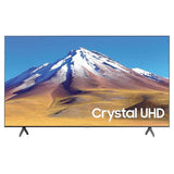 Samsung ( UN65TU6900PXPA) | TV LED 65¨| 4K DVBT | UHD Procesador | Crystal 4K | Optimizador de Juego tizen | Refleja con toque de movil | 2 hdmi | 1 usb | No ethernet | Solo wifi Negro