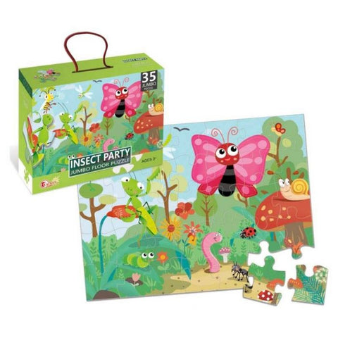 Rombecabezas jumbo de 35 pcs INSECT PARTY