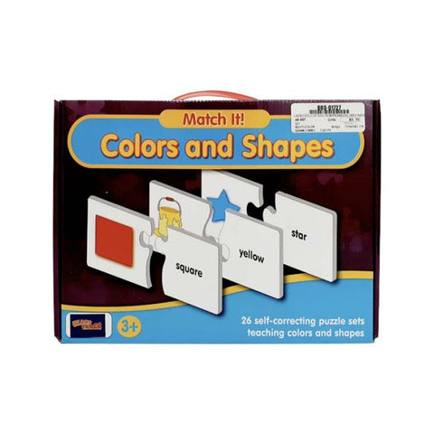MATCH IT COLORS AND SHAPE Rompecabezas educacional