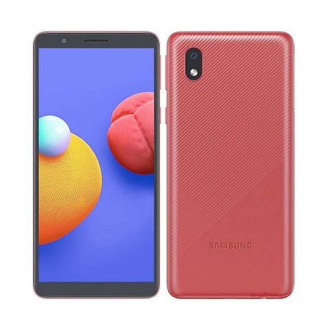 Samsung Galaxy A01 Core |Android 10 Go Edition | Quad Core a 1,5 GHz | 1GB RAM | 16GB | Cámara 8mp/5MP | Pantalla 5.3" HD+ | Batería 3,000mAh | Rojo