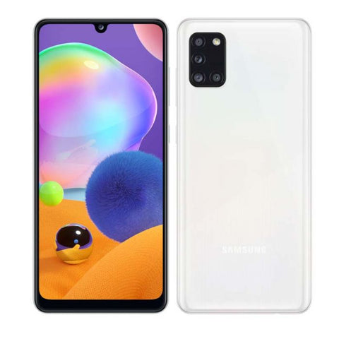 Samsung GALAXY A31 | Octa-Core2x2.0 6x1.7 GHz | 4GB RAM | 128GB EXP | CAM 48+8+5+5MP F1.2 | 20MP | FULL HD | Pantalla 6.4" | bat 5000mAh | Huella digital | Android 10, One UI 2.0 | BLANCO