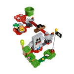 Castillo de lava, con bloques que caen, una llama con ojos contrincante LEGO Super Mario