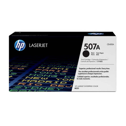Tóner HP 507A Negro Laserjet Original (CE400A)