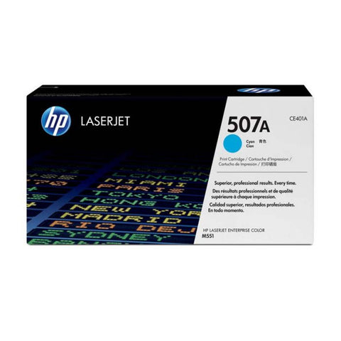 Tóner HP 507A Cian Laserjet Original (CE401A)