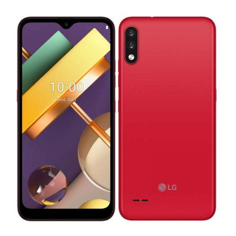 LG K22+ MIL-STD 810G | Doble Cámara 13MP/M2MP Trasera 5MP Frontal | Android 10 | 64GB | Batería de 3000mAh | Color Rojo