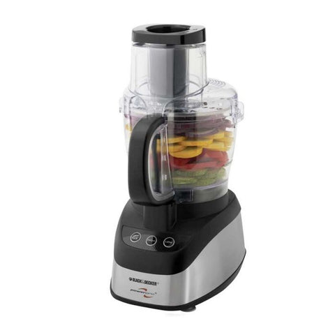 PROCESADOR DE ALIMENTOS 500 Watts 2 Velocidades funcion de pulso Capacidad 10 tazas Cuchilla para picar de acero inoxidable Silver