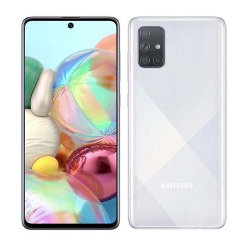 A71 PLATEADO Android 10 One UI 2 Octa core 2X2 2 6X1 8GHZ 6GB RAM 128GB EXP 1TB CAM 64 12 5 5 F 1 8 F2 2 F2 4 F2 2 32MP 4K Pantalla 6 7 BAT 4500MAH