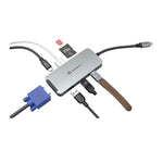 Adam Elements CASA Hub A08 USB C 8 in 1 Hub VGA HDMI SD Card