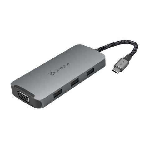 Adam Elements CASA Hub A08 USB C 8 in 1 Hub VGA HDMI SD Card