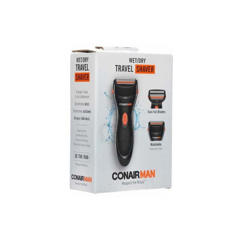 CONAIR (SHV22R ) | Inalámbrico | Lavable | Húmedo / Seco | Tamaño de Viaje Afeitadora | Negro
