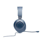 JBL Quantum 100 On Ear Blue 3 5mm Stereo Sound Noise Isolation Passive Detachable Boom Mic Plastic Headband