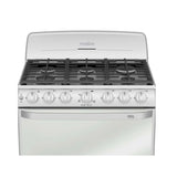 Mabe (Em7659Bfis1 ) | Estufa 30" Gas | Mesa De Acero Inoxidable 6 Quemadores | Gris