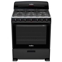 MABE | ESTUFA NEGRA 76CM | EM7658BFIN1 | 6 Quemadores | Negro