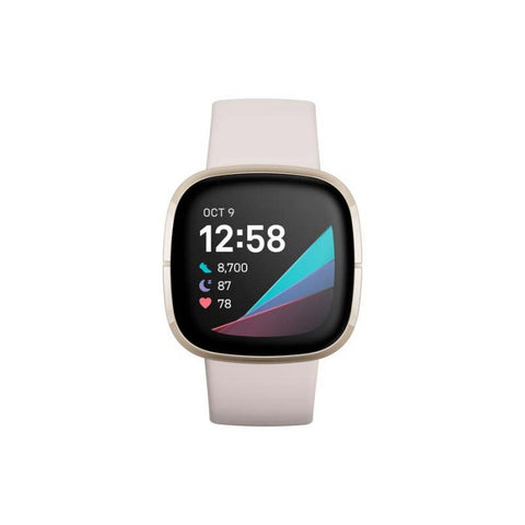 FITBIT (FB512GLWT) | SENSE SMARTWATCH | LUNAR WHITE/SOFT