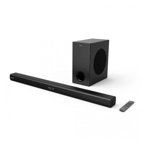 Hisense HS218 | 200W | 2.1 Canales | barra de sonido + Subwoofer inalámbrico | negro