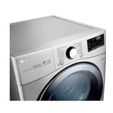 LG 22kg Secadora Electrica de Carga Frontal con Vapor & SmartThinQ(Wi-Fi), Color Acero