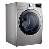 LG 22kg Secadora Electrica de Carga Frontal con Vapor & SmartThinQ(Wi-Fi), Color Acero