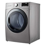 LG 22kg Secadora Electrica de Carga Frontal con Vapor & SmartThinQ(Wi-Fi), Color Acero