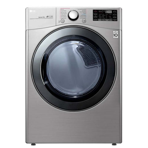 LG 22kg Secadora Electrica de Carga Frontal con Vapor & SmartThinQ(Wi-Fi), Color Acero