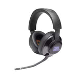 JBL Quantum 400 On Ear RGB Lighting USB 3 5mm Quantum surround 7 1 DTS HP X 2 0 Noise Isolation Passive Flip Up directional Boom Mic Game