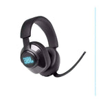 JBL Quantum 400 On Ear RGB Lighting USB 3 5mm Quantum surround 7 1 DTS HP X 2 0 Noise Isolation Passive Flip Up directional Boom Mic Game