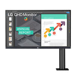 MONITOR LG ERGO 27" | SOLO VIENE CON BRAZO PARA ATORNILLAR A LA MESA 2560X1440 | 2 HDMI | BOCINAS DE 5WX2