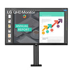 MONITOR LG ERGO 27" | SOLO VIENE CON BRAZO PARA ATORNILLAR A LA MESA 2560X1440 | 2 HDMI | BOCINAS DE 5WX2