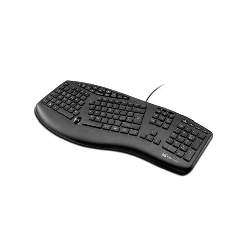 Klip Xtreme ( KBK250 ) |Ergonomic Business Keyboard | Wired USB | Built in Scroll | Spanish | Negro