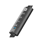 Klip Xtreme ( KCH901 ) |KX Hardest Wired On ear | Vol Mic | Bussines USB | Mono | Negro