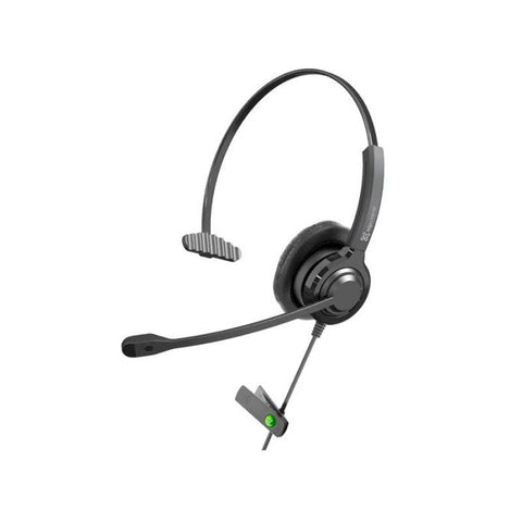 Klip Xtreme ( KCH901 ) |KX Hardest Wired On ear | Vol Mic | Bussines USB | Mono | Negro