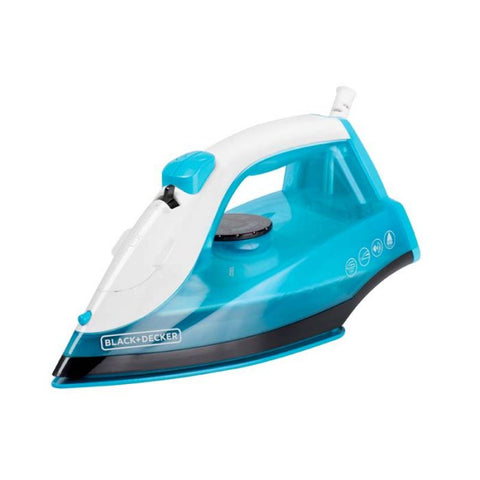 Black & Decker Plancha TrueGlide | Colors Model: IRBD200 | Plancha de ropa | 1200 watts Suela antiadherente |Golpe de vapor Funci n de AutoClean | Azul